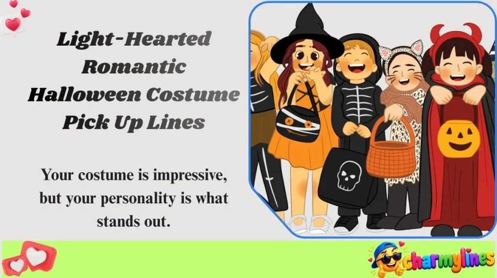 Light-Hearted Romantic Halloween Costume Pick Up Lines
